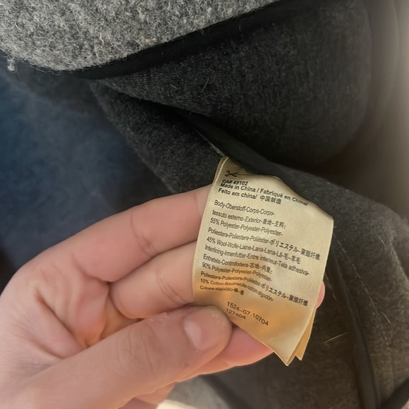 Maison Scotch Wool Blend Coat Grey size 2 - Picture 6 of 7